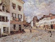 Alfred Sisley Market Place at Marly oil painting reproduction